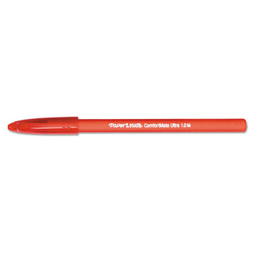 Paper Mate® Comfortmate Ultra Ballpoint Pen, Stick, Medium 1 Mm, Red Ink, Red Barrel, Dozen freeshipping - TVN Wholesale